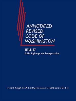 cover image of Annotated Revised Code of Washington